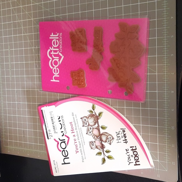 You're a Hoot rubber cling stamp set - Picture 2 of 3